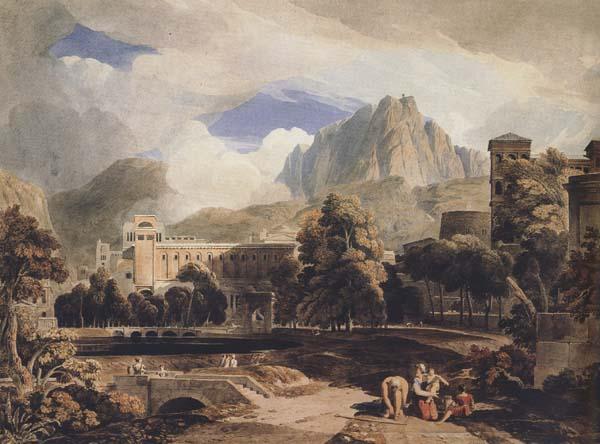 John varley jnr Suburs of an ancient city (mk47) oil painting image